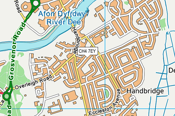 CH4 7EY map - OS VectorMap District (Ordnance Survey)