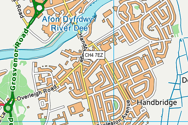 CH4 7EZ map - OS VectorMap District (Ordnance Survey)