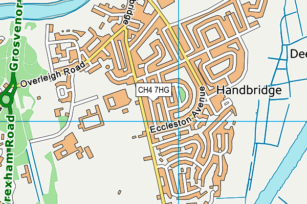 CH4 7HG map - OS VectorMap District (Ordnance Survey)