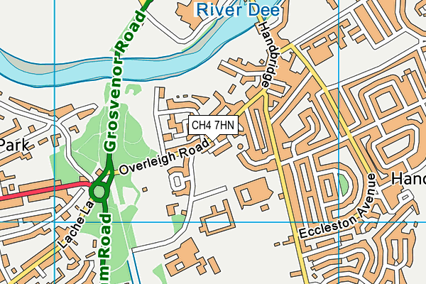 CH4 7HN map - OS VectorMap District (Ordnance Survey)