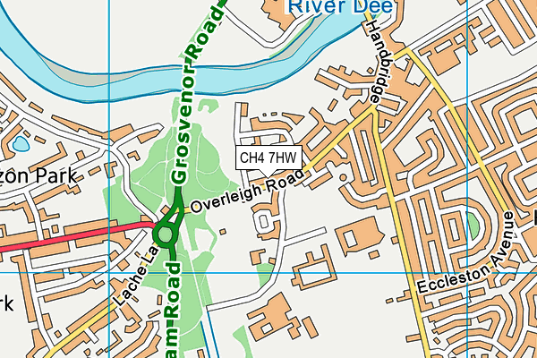 CH4 7HW map - OS VectorMap District (Ordnance Survey)