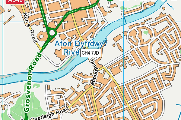 CH4 7JD map - OS VectorMap District (Ordnance Survey)