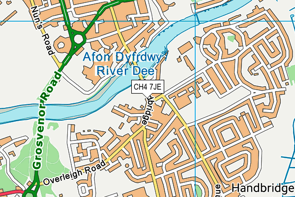 CH4 7JE map - OS VectorMap District (Ordnance Survey)