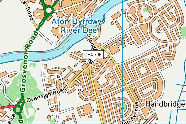 CH4 7JF map - OS VectorMap District (Ordnance Survey)