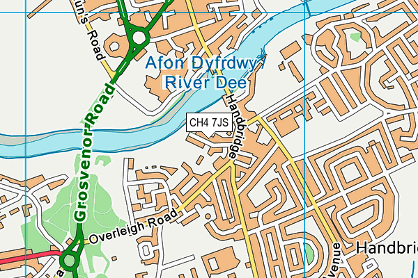 CH4 7JS map - OS VectorMap District (Ordnance Survey)