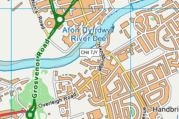 CH4 7JY map - OS VectorMap District (Ordnance Survey)