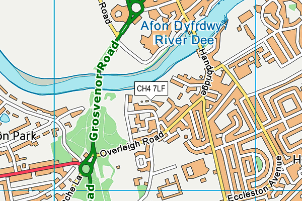 CH4 7LF map - OS VectorMap District (Ordnance Survey)