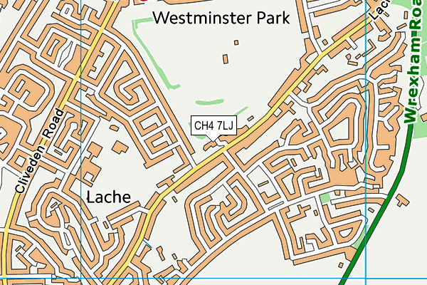 CH4 7LJ map - OS VectorMap District (Ordnance Survey)