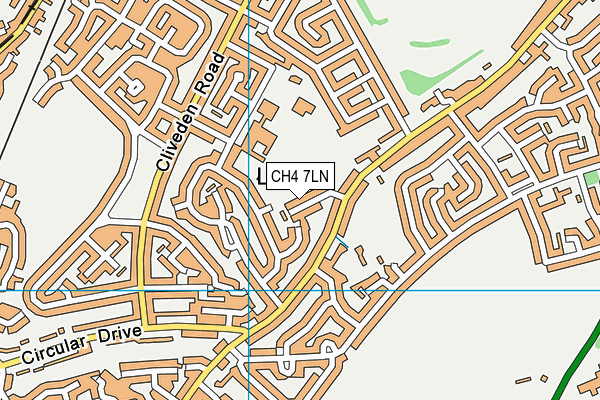CH4 7LN map - OS VectorMap District (Ordnance Survey)