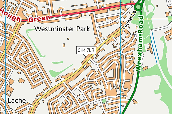 CH4 7LR map - OS VectorMap District (Ordnance Survey)