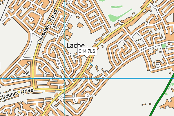 CH4 7LS map - OS VectorMap District (Ordnance Survey)