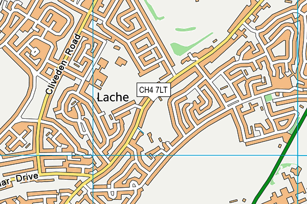 CH4 7LT map - OS VectorMap District (Ordnance Survey)