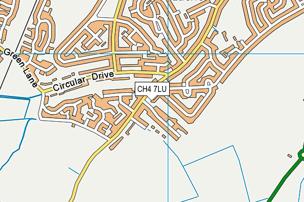 CH4 7LU map - OS VectorMap District (Ordnance Survey)