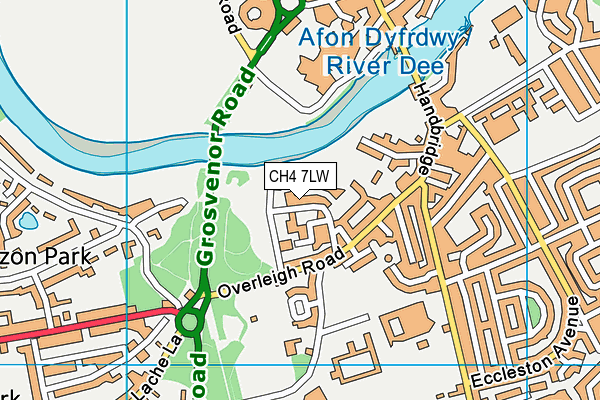 CH4 7LW map - OS VectorMap District (Ordnance Survey)