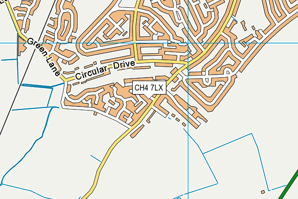 CH4 7LX map - OS VectorMap District (Ordnance Survey)