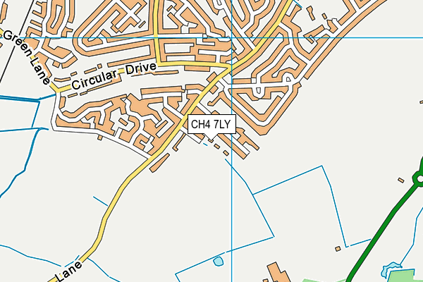 CH4 7LY map - OS VectorMap District (Ordnance Survey)