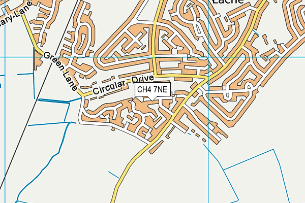 CH4 7NE map - OS VectorMap District (Ordnance Survey)