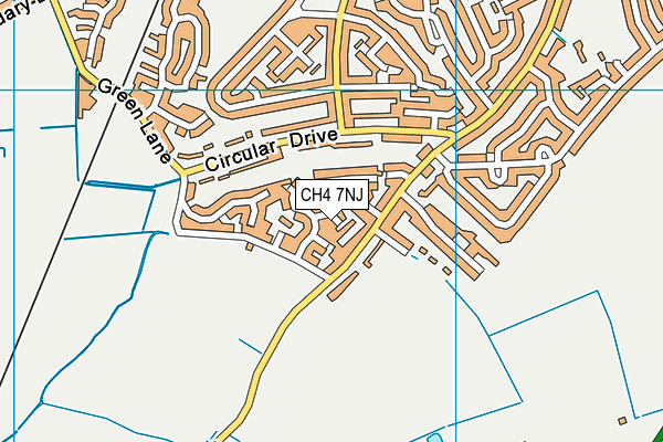 CH4 7NJ map - OS VectorMap District (Ordnance Survey)