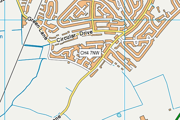 CH4 7NW map - OS VectorMap District (Ordnance Survey)