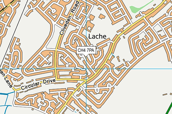 CH4 7PA map - OS VectorMap District (Ordnance Survey)