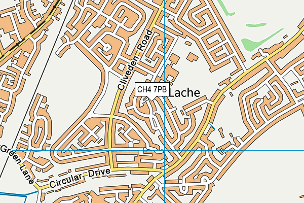 CH4 7PB map - OS VectorMap District (Ordnance Survey)