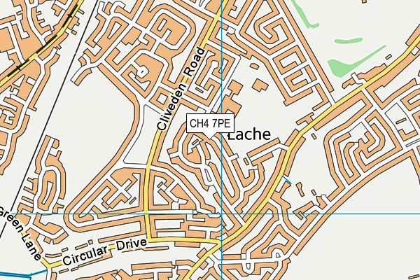 CH4 7PE map - OS VectorMap District (Ordnance Survey)