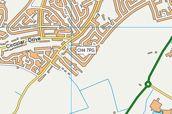 CH4 7PG map - OS VectorMap District (Ordnance Survey)