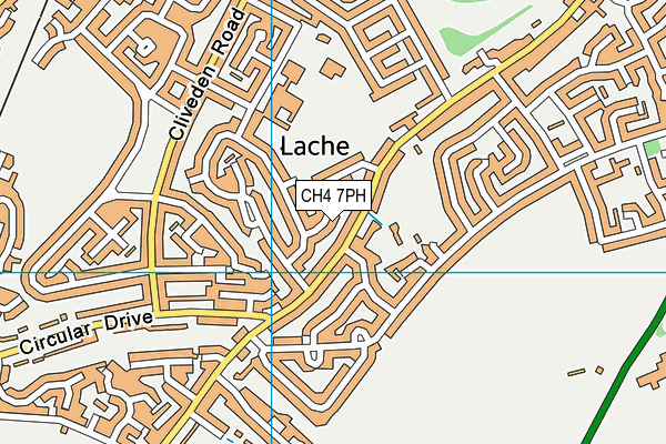 CH4 7PH map - OS VectorMap District (Ordnance Survey)