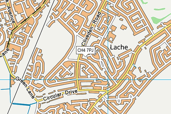CH4 7PJ map - OS VectorMap District (Ordnance Survey)