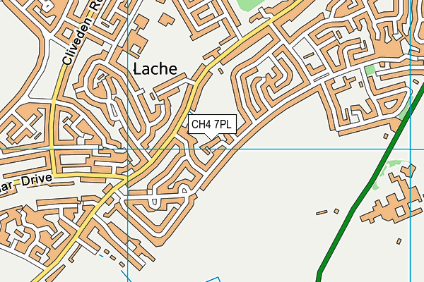 CH4 7PL map - OS VectorMap District (Ordnance Survey)