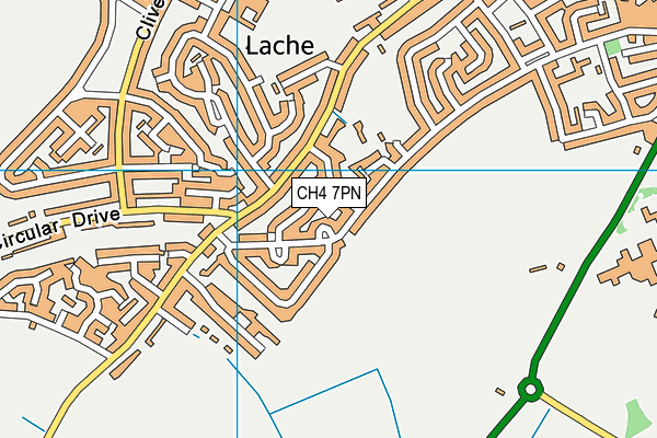 CH4 7PN map - OS VectorMap District (Ordnance Survey)