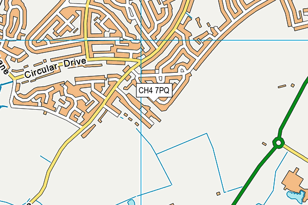 CH4 7PQ map - OS VectorMap District (Ordnance Survey)