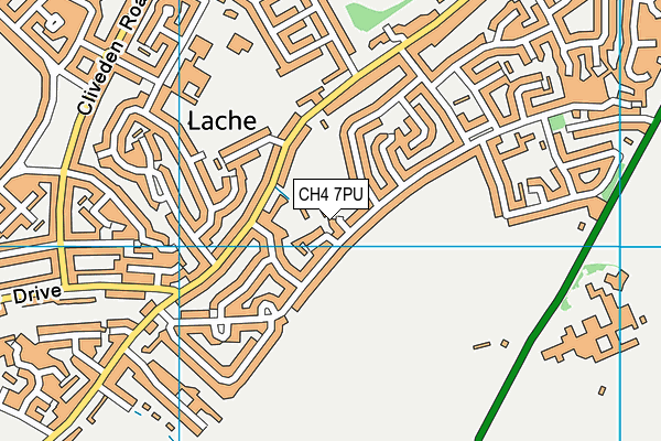 CH4 7PU map - OS VectorMap District (Ordnance Survey)