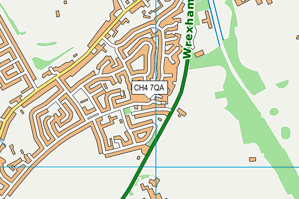 CH4 7QA map - OS VectorMap District (Ordnance Survey)