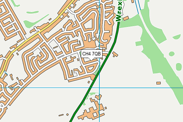 CH4 7QB map - OS VectorMap District (Ordnance Survey)