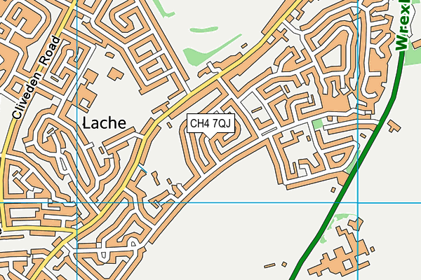 CH4 7QJ map - OS VectorMap District (Ordnance Survey)