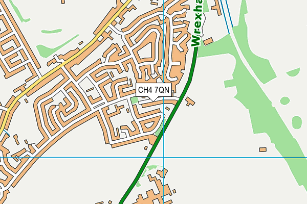 CH4 7QN map - OS VectorMap District (Ordnance Survey)