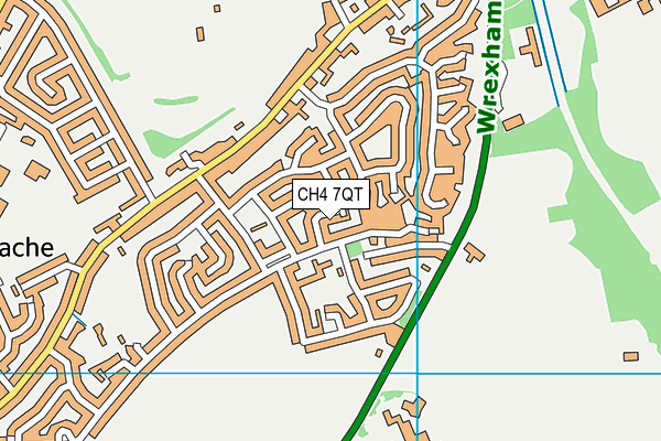 CH4 7QT map - OS VectorMap District (Ordnance Survey)
