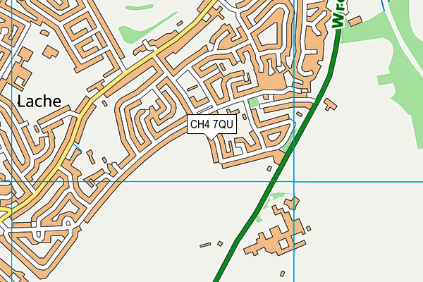 CH4 7QU map - OS VectorMap District (Ordnance Survey)