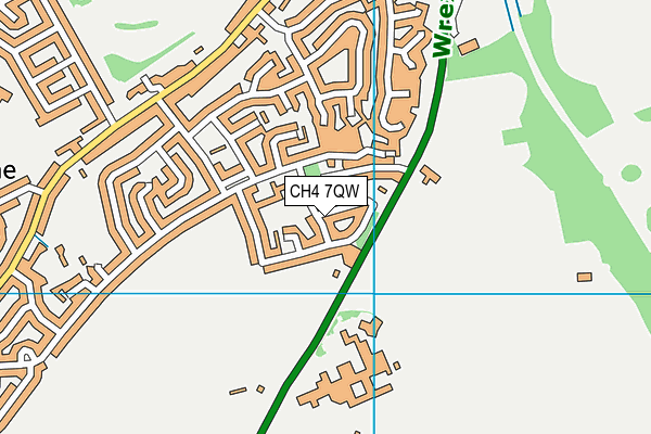CH4 7QW map - OS VectorMap District (Ordnance Survey)