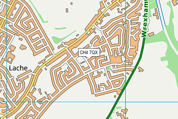 CH4 7QX map - OS VectorMap District (Ordnance Survey)