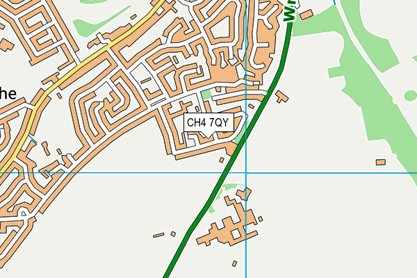 CH4 7QY map - OS VectorMap District (Ordnance Survey)