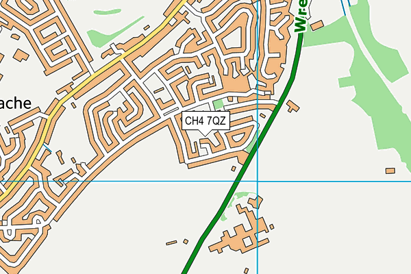 CH4 7QZ map - OS VectorMap District (Ordnance Survey)