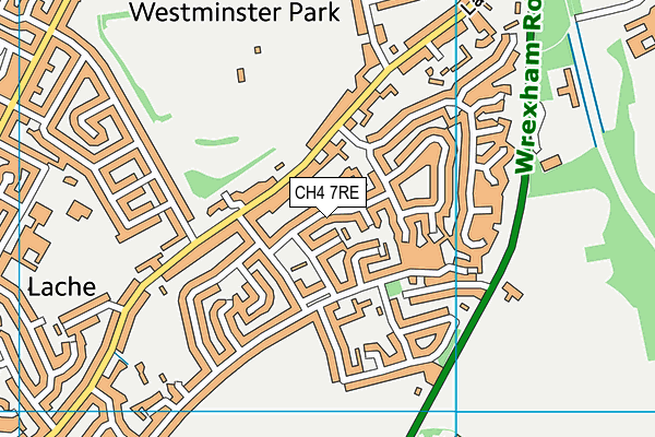 CH4 7RE map - OS VectorMap District (Ordnance Survey)