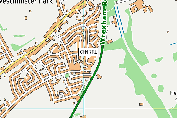 CH4 7RL map - OS VectorMap District (Ordnance Survey)