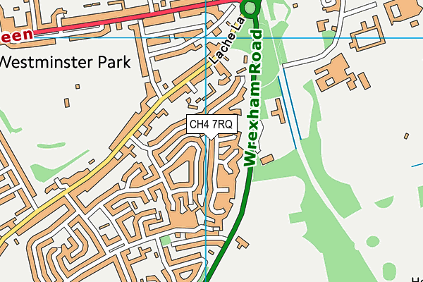 CH4 7RQ map - OS VectorMap District (Ordnance Survey)