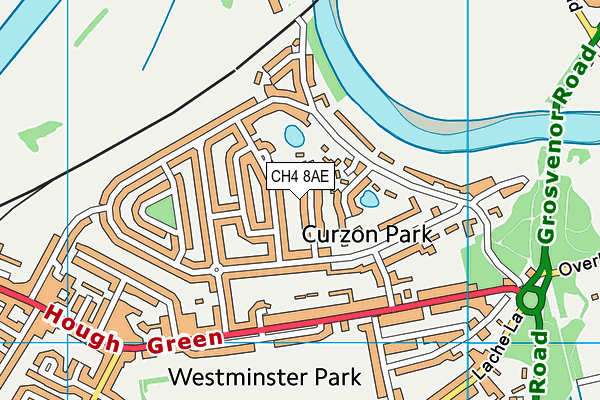 CH4 8AE map - OS VectorMap District (Ordnance Survey)