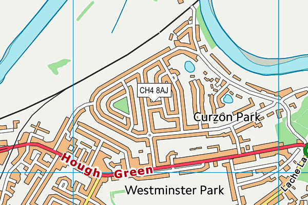 CH4 8AJ map - OS VectorMap District (Ordnance Survey)