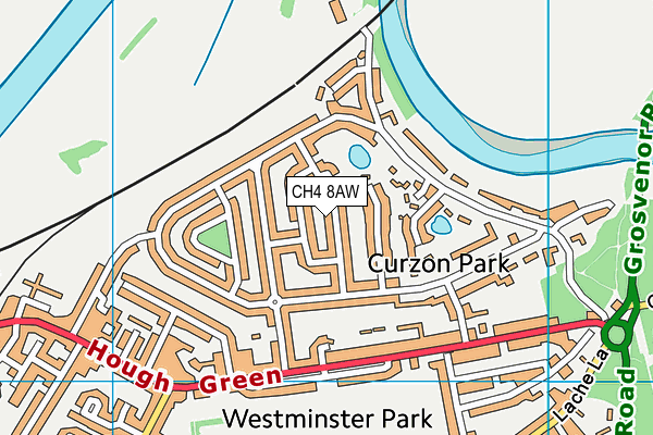 CH4 8AW map - OS VectorMap District (Ordnance Survey)