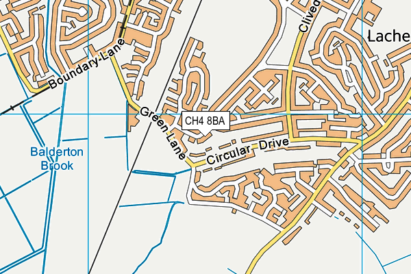 CH4 8BA map - OS VectorMap District (Ordnance Survey)